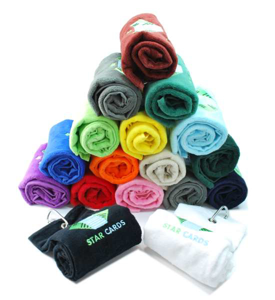 Luxury Tri-Fold Velour Golf Towel