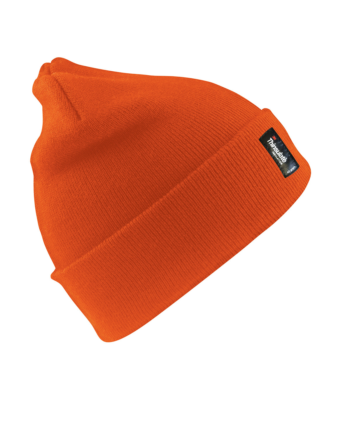 Heavyweight Thinsulate Hat in orange with knitted double thickness