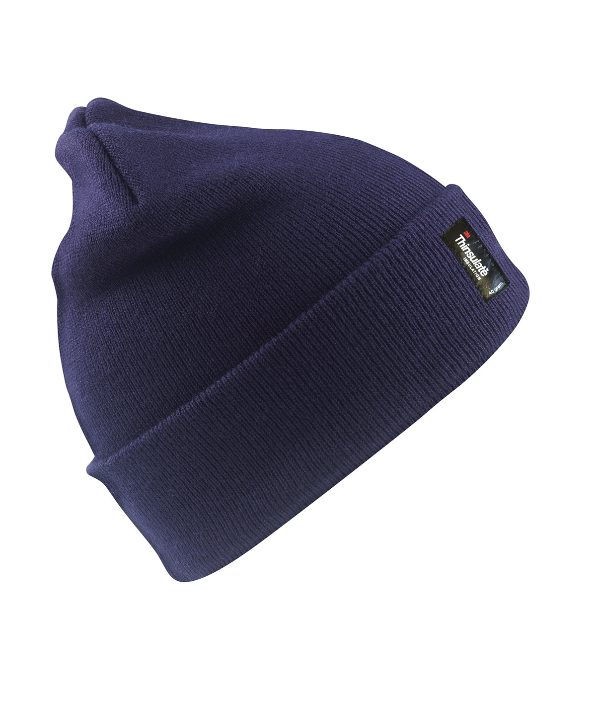 Heavyweight Thinsulate Hat in navy with knitted double thickness