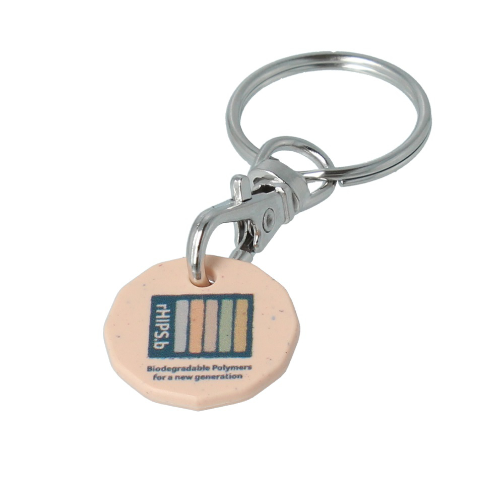 eco trolley coin keyring