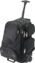 Trolley bag side view with open pull handle