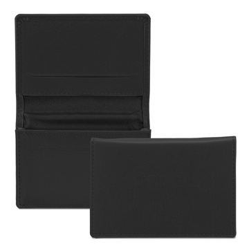 Belluno PU card holder in black