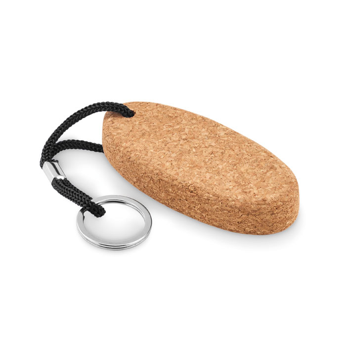 Picture of Oval Floating Cork Keyring