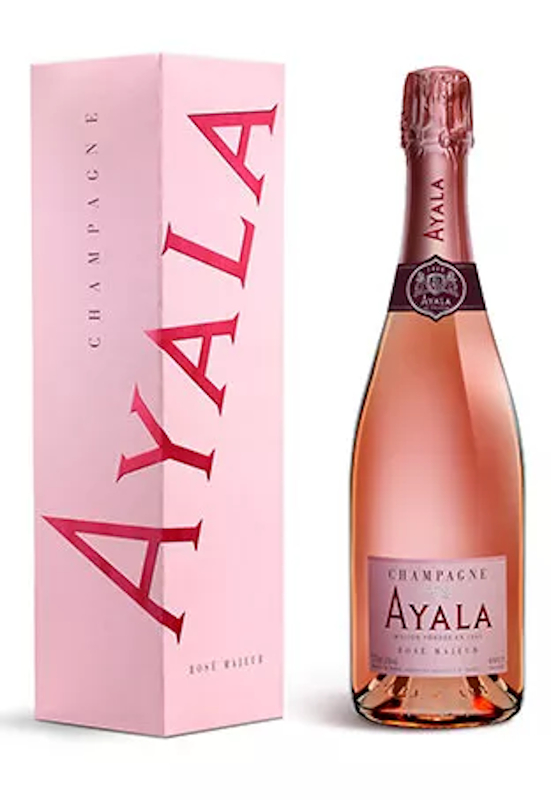 ayala champagne rose with box