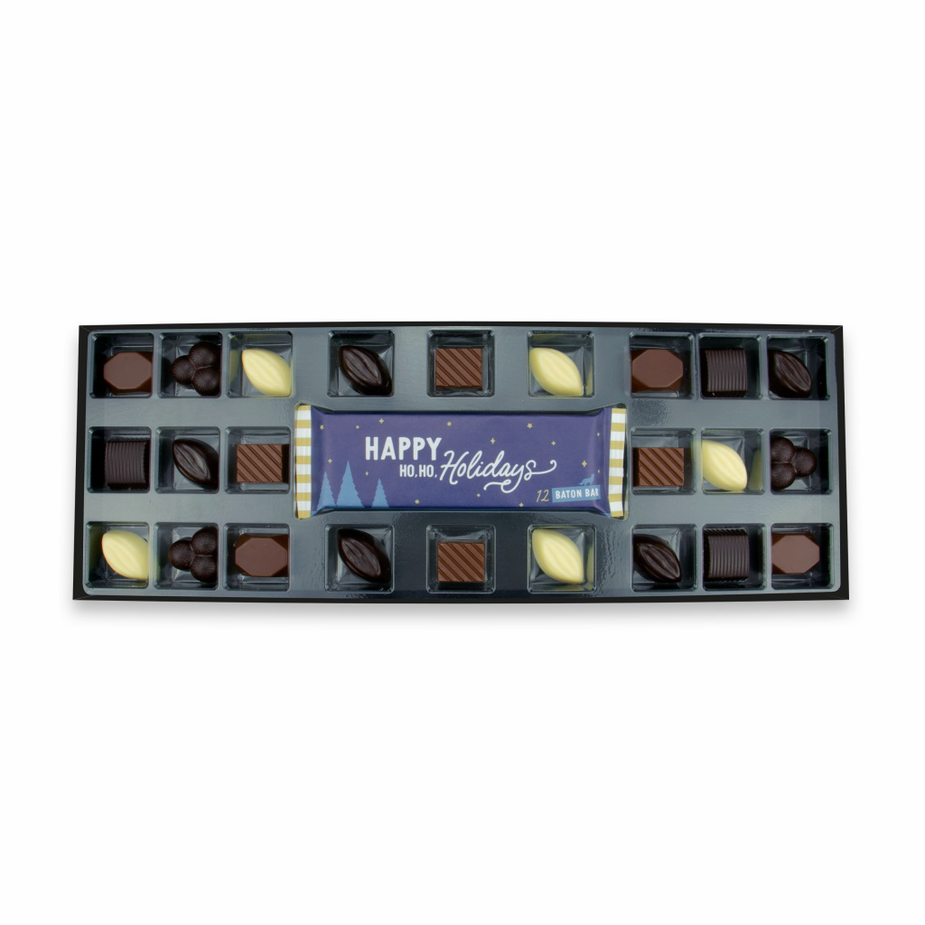 selection box with open tray