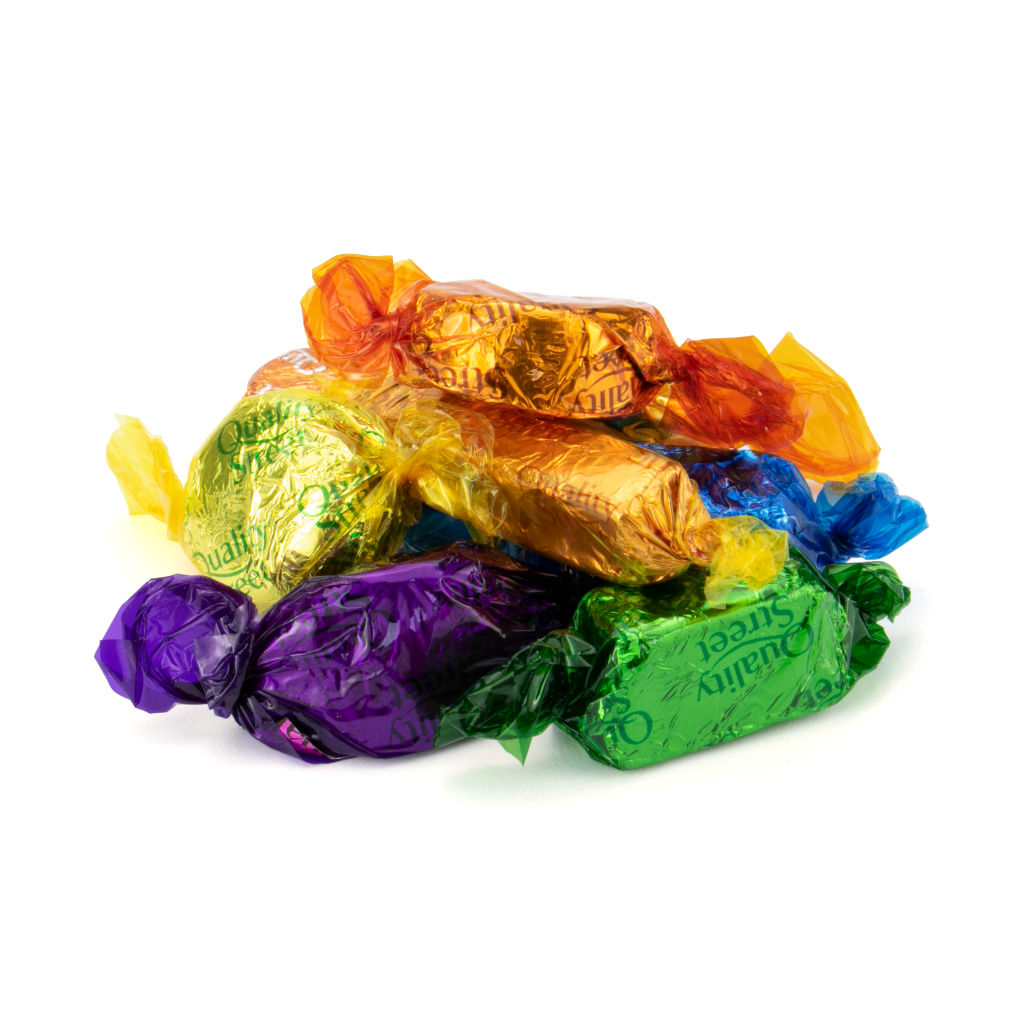 a selection of quality street chocolates