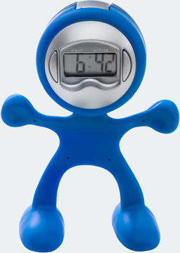 Bendy clock in blue