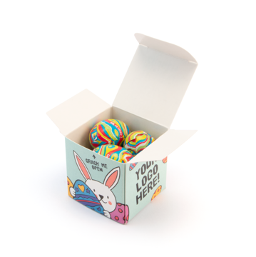 maxi eco cube filled with cream and crunch chocolates