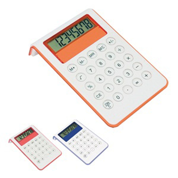 group shot white calculator with orange trim as main