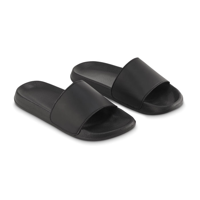 Black beach sliders