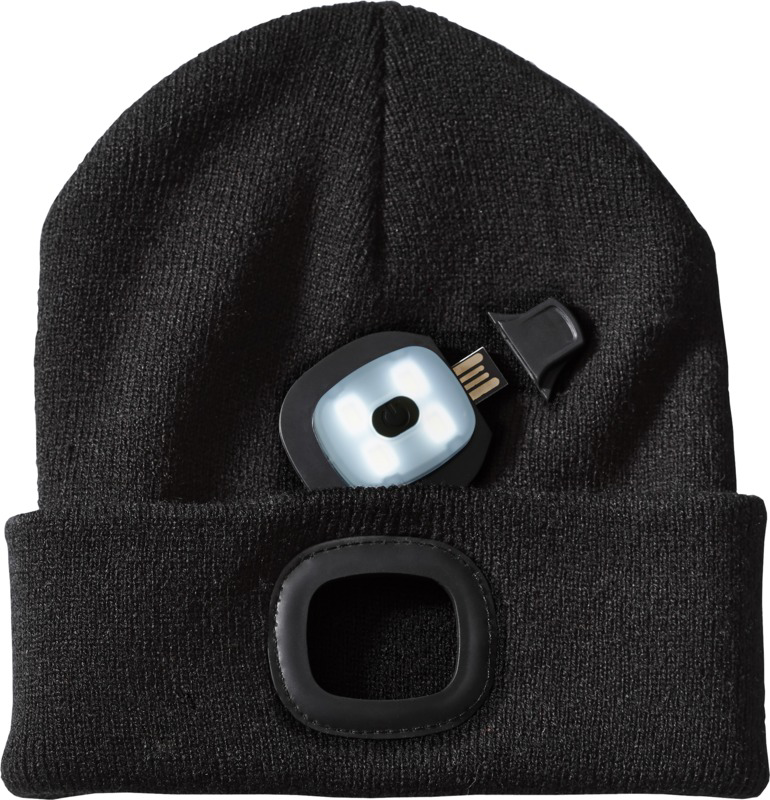 Headtorch beanie with light out