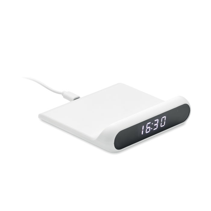 Smooth Plastic Wireless Clock Charger