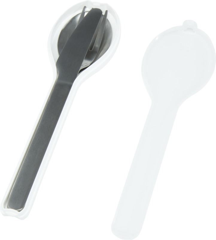 Stanless Steel Cutlery Set in Plastic Branded Case