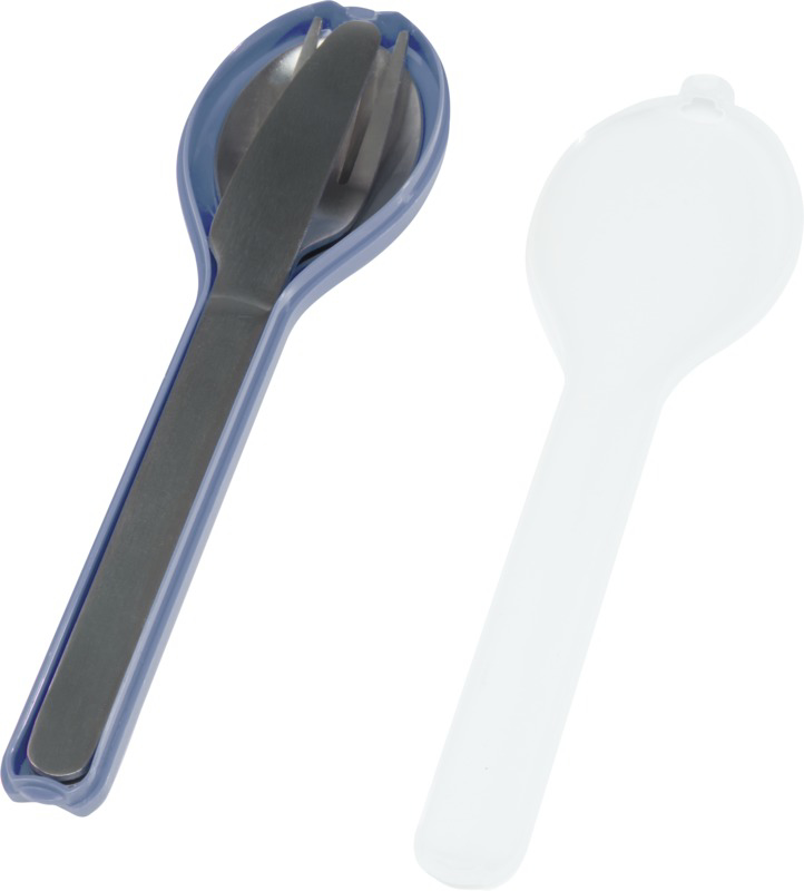 Stanless Steel Cutlery Set in Plastic Branded Case