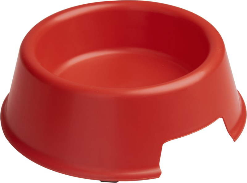 Koda plastic dog bowl red