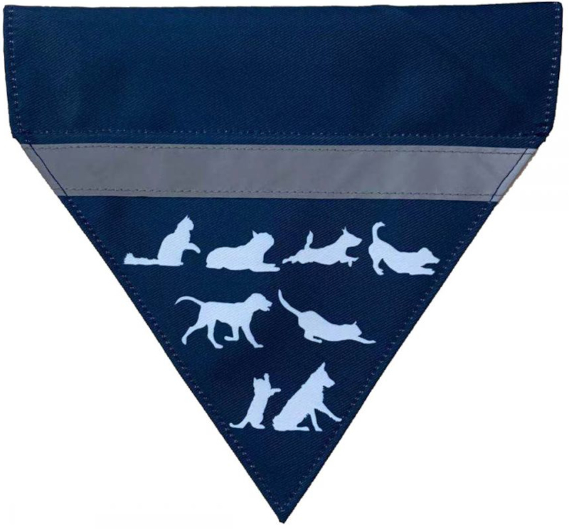 dog bandana with reflective strip