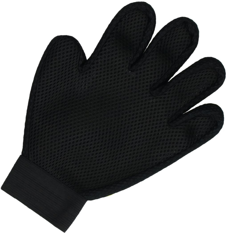 Pet grooming glove black 