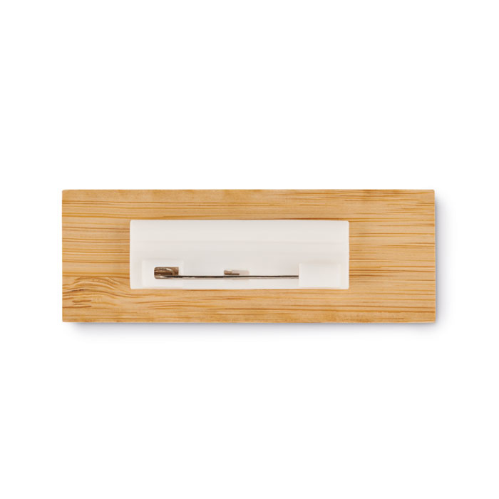 Engraved Bamboo Name Badge