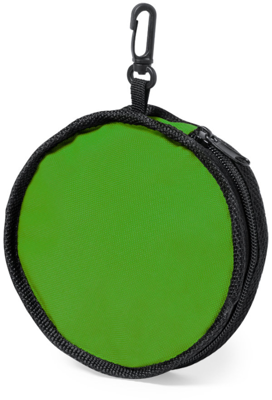 Foldable Dual Pet Bowl in green closed