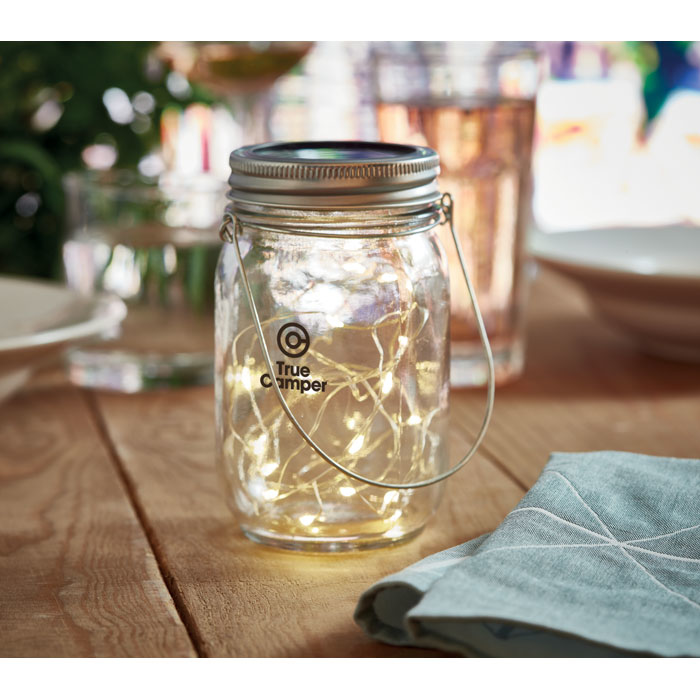 Glass Mason Jar with Lights