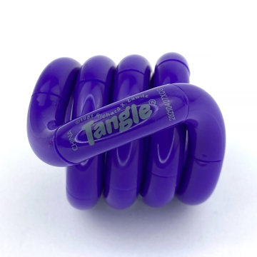 solid purple tangle coiled
