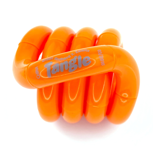solid orange tangle coiled