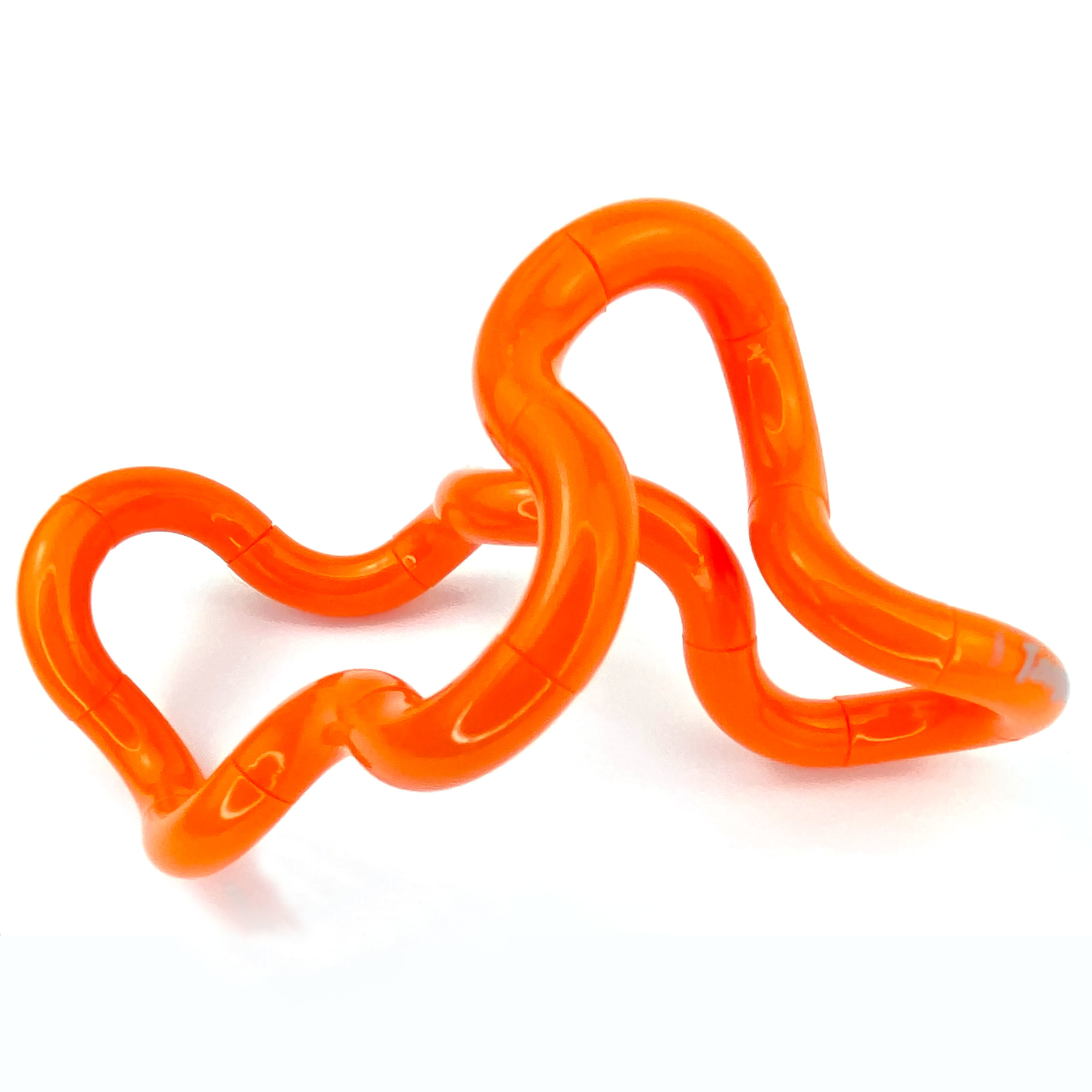 solid orange tangle messy