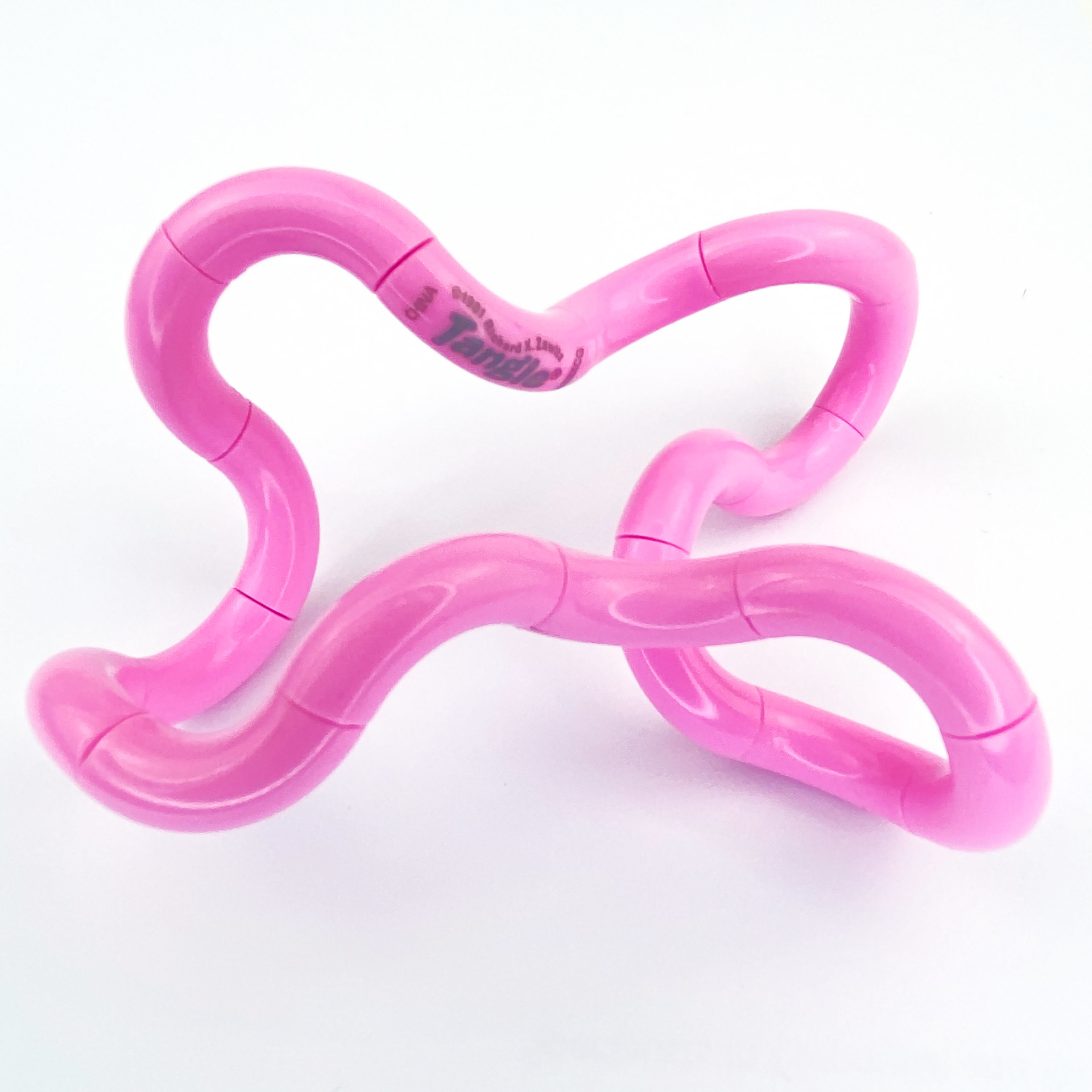 solid pink tangle uncoiled