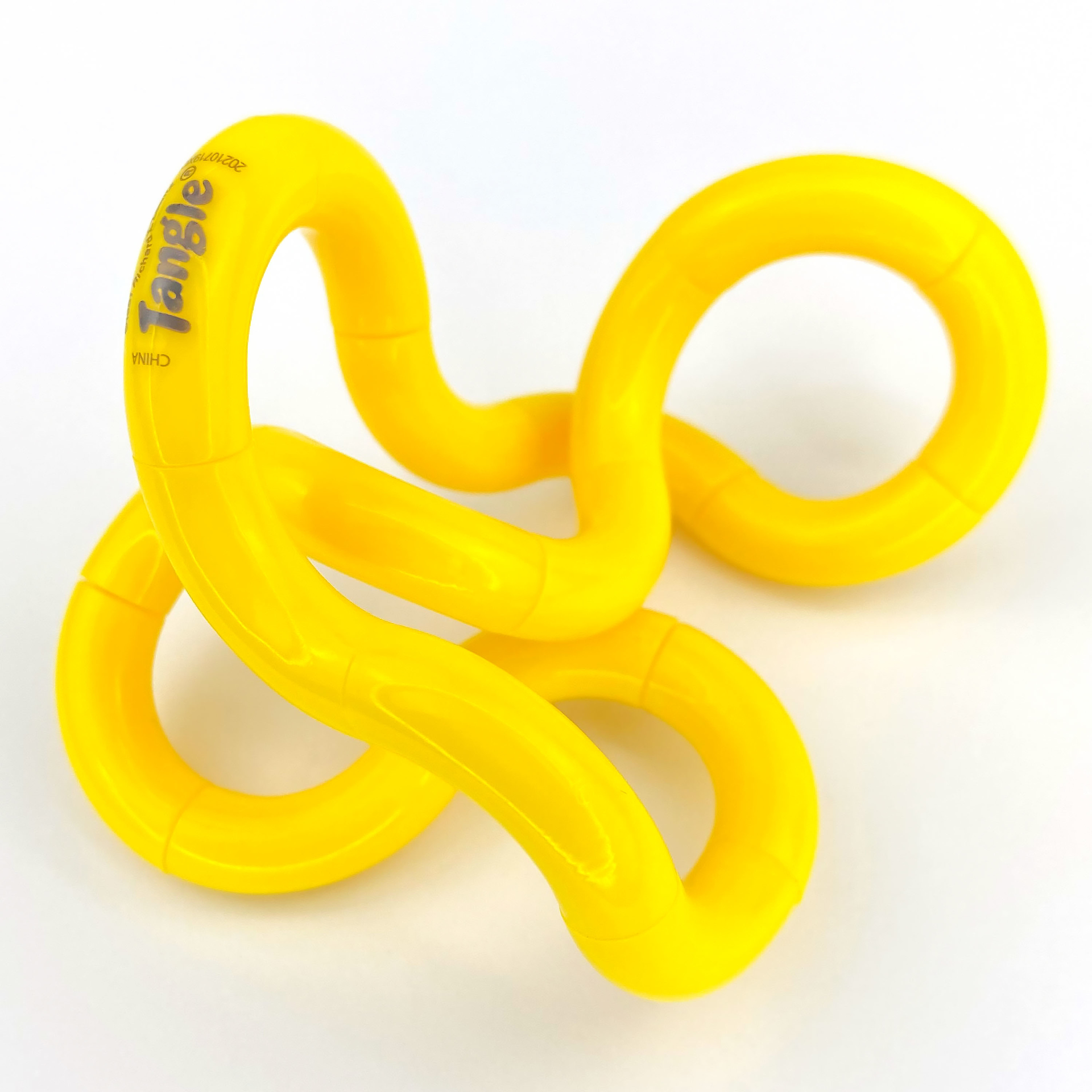 solid yellow tangle uncoiled