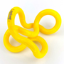 solid yellow tangle uncoiled