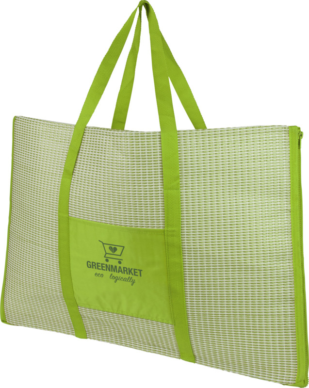 Beach bag that unfolds into Beach Mat