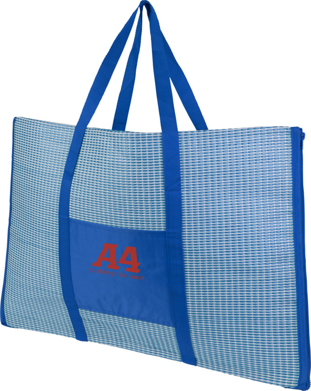 Beach bag that unfolds into Beach Mat