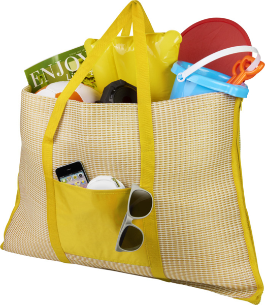 Beach bag that unfolds into Beach Mat