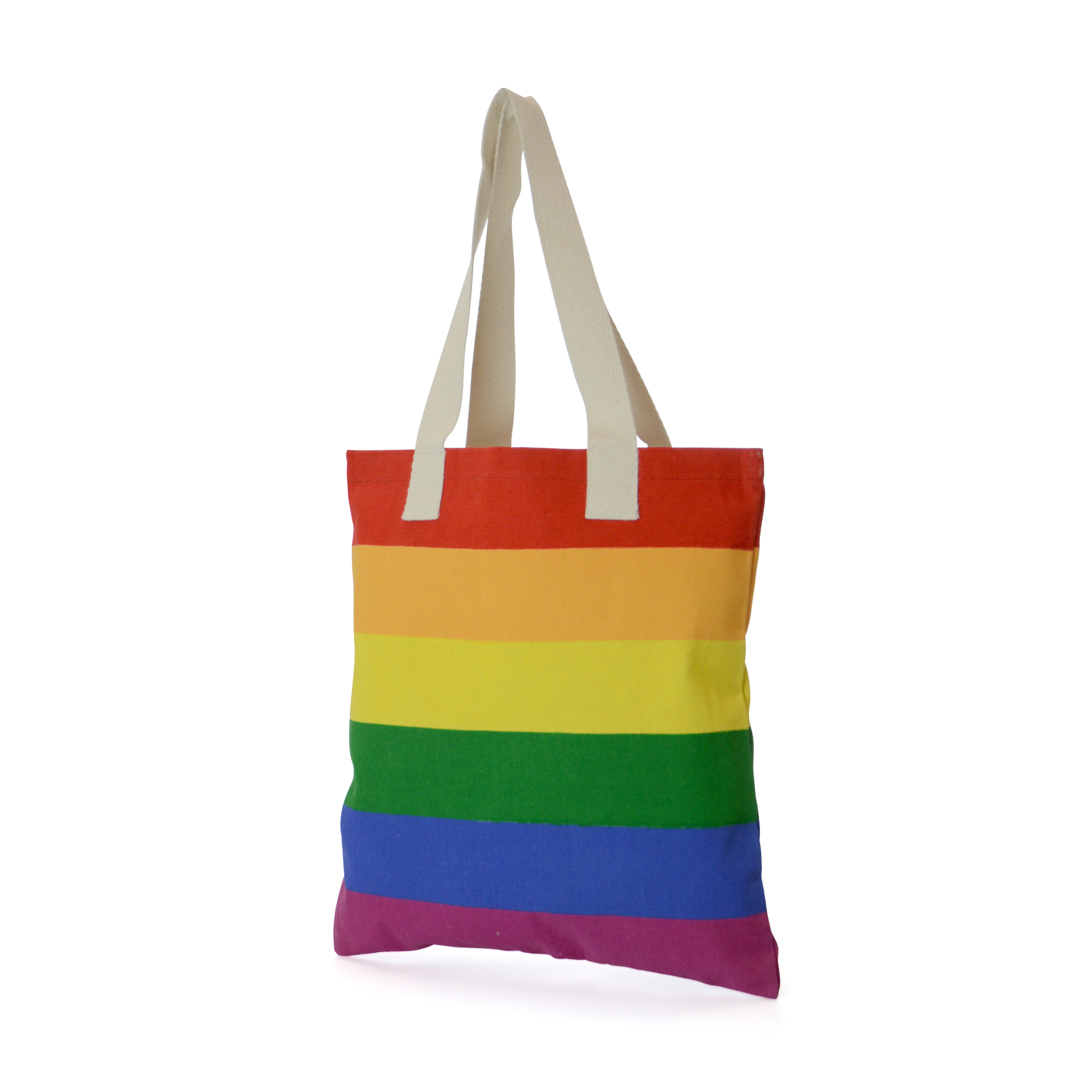 pride rainbow shopper bag