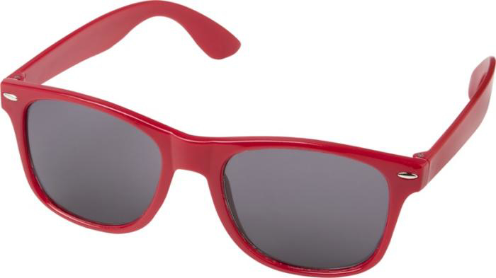 Red Ocean Plastic Sunglasses