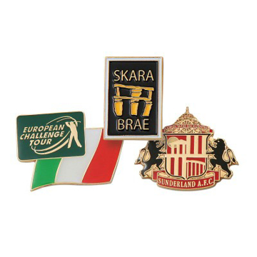 image of 4 soft enamel badges