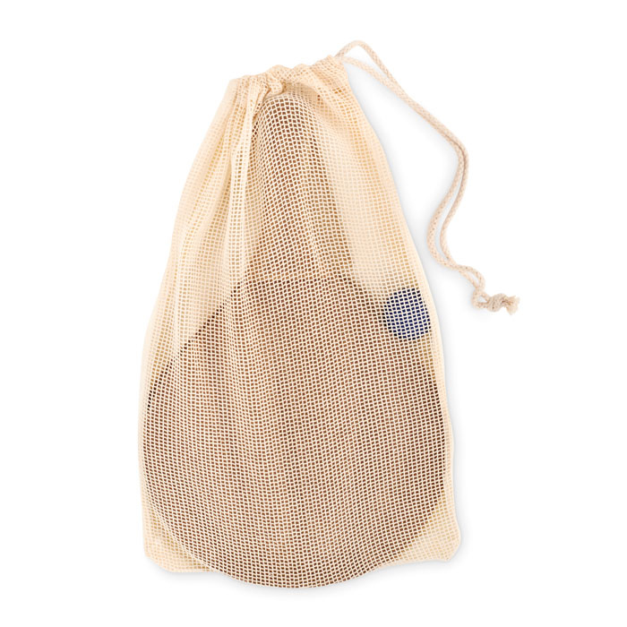 Wooden Bats & Ball in Mesh Bag