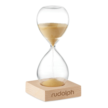 Wood and Glass Sand Timer