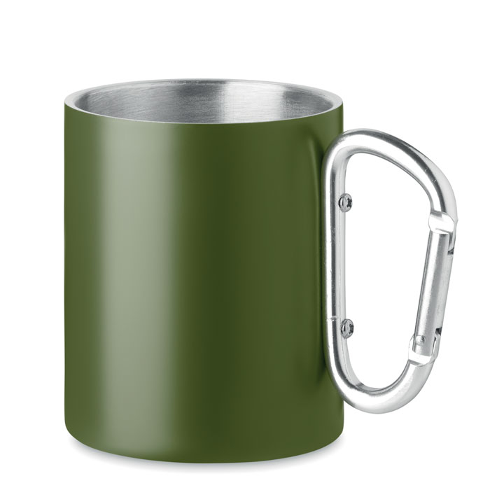 Green steel mug