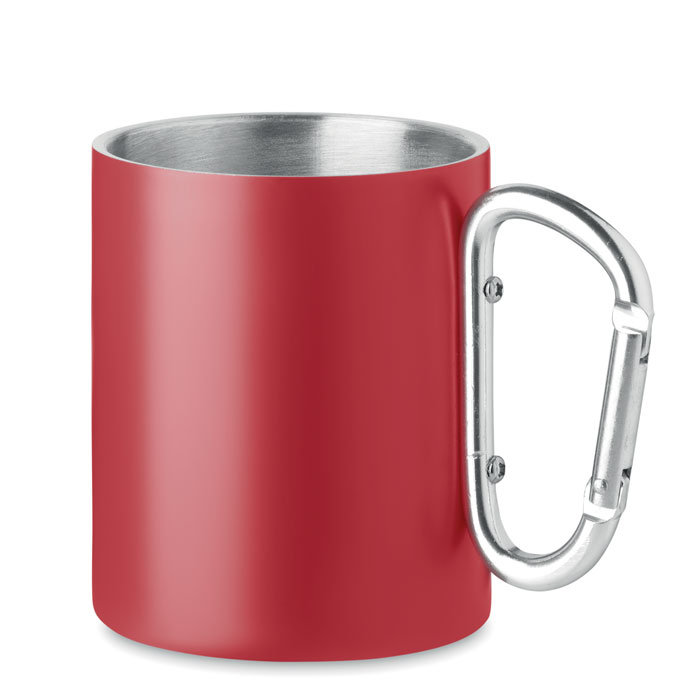 Red steel mug