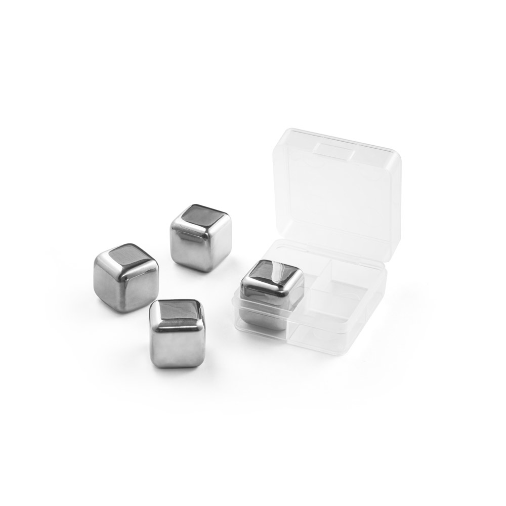 steel cubes in and out of box