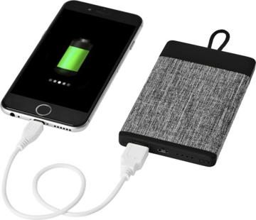 Fabric Power Bank in use
