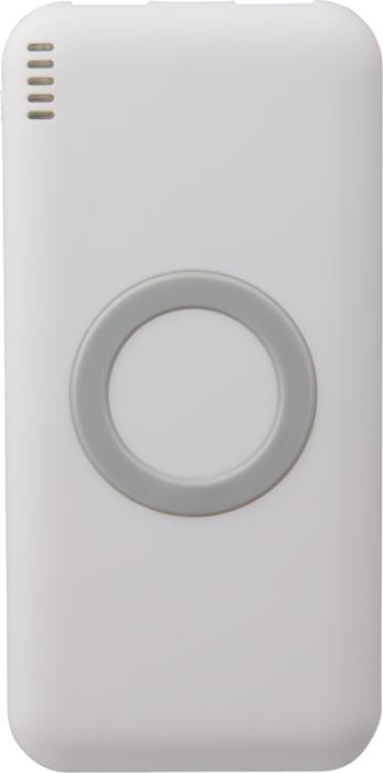 White Wireless power bank 