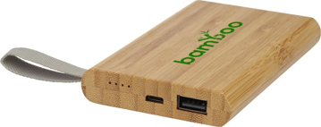bamboo power bank with print