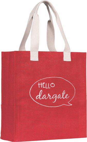 Red Tote Bag with print