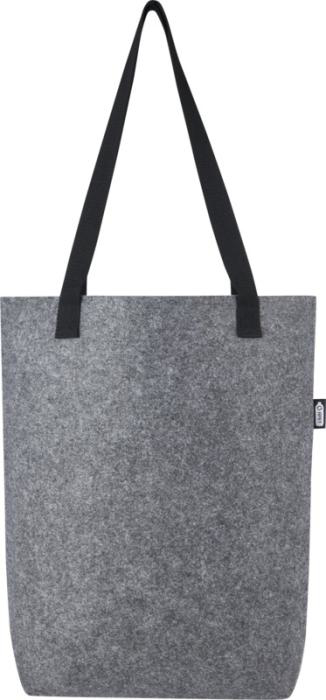 Grey recycled felt tote bag 