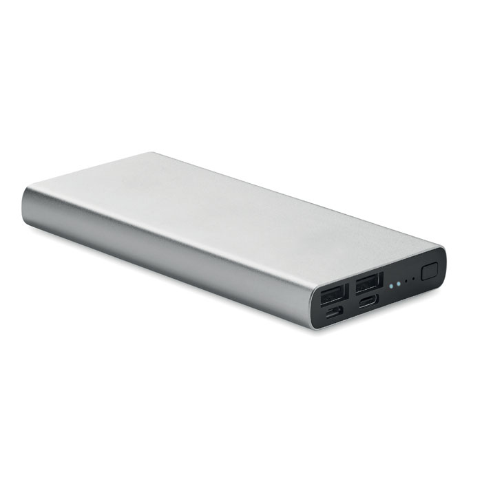 Power bank without print in silver