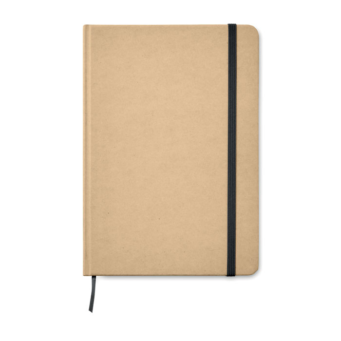 A5 Notebook Recycled carton cover with black strap