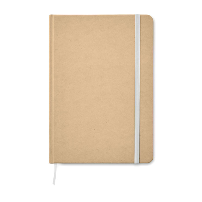A5 Notebook Recycled carton cover with white strap