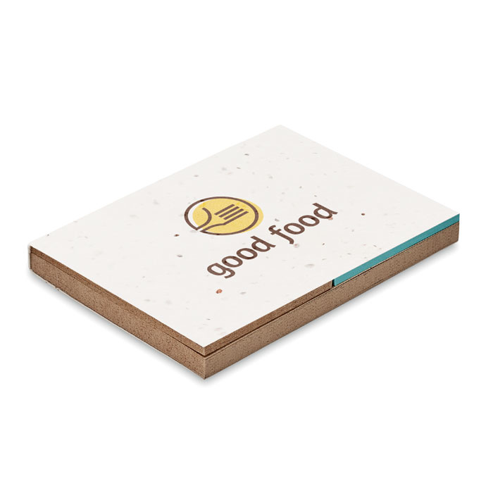 Mix Seed Paper Cover Sticky Notes with print